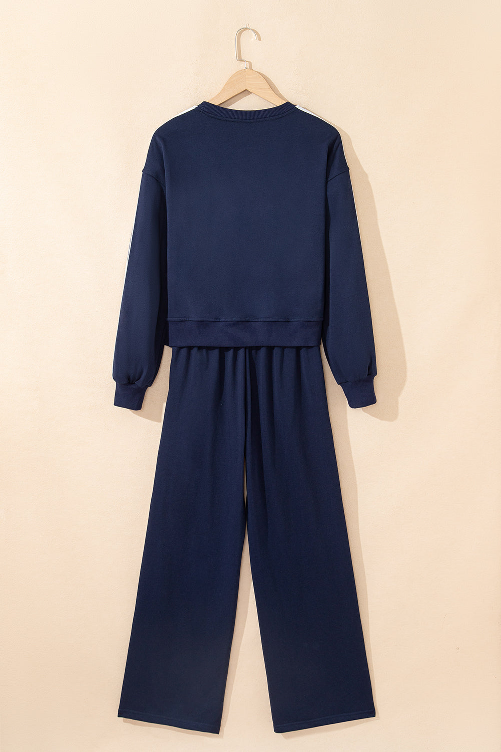 Varsity Stripe Detail Crewneck and Sweatpants Set