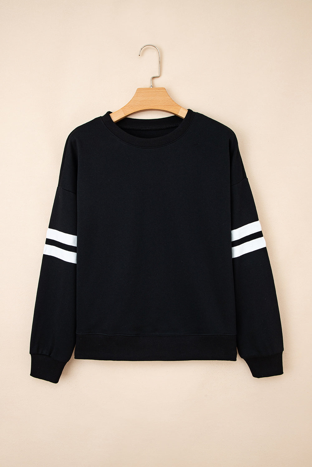 Varsity Stripe Drop Shoulder Sweatshirt
