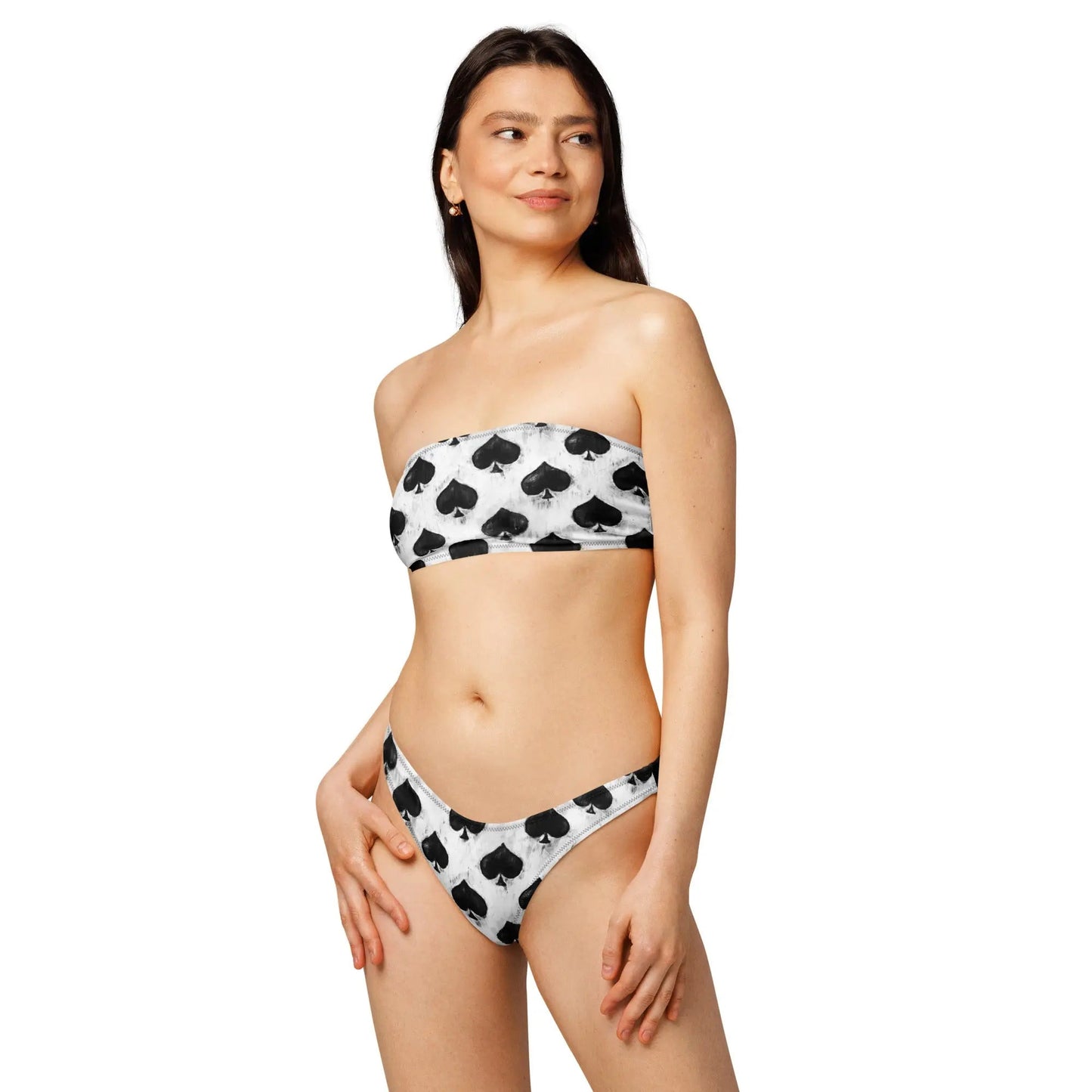 Smokin Spades Recycled Bandeau Bikini