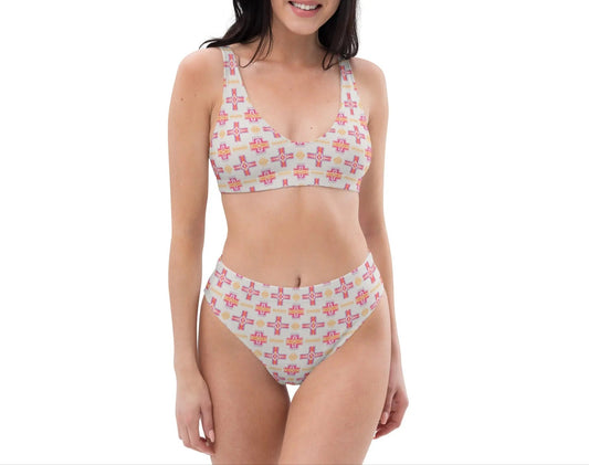 Aztec Trail High-waisted Bikini