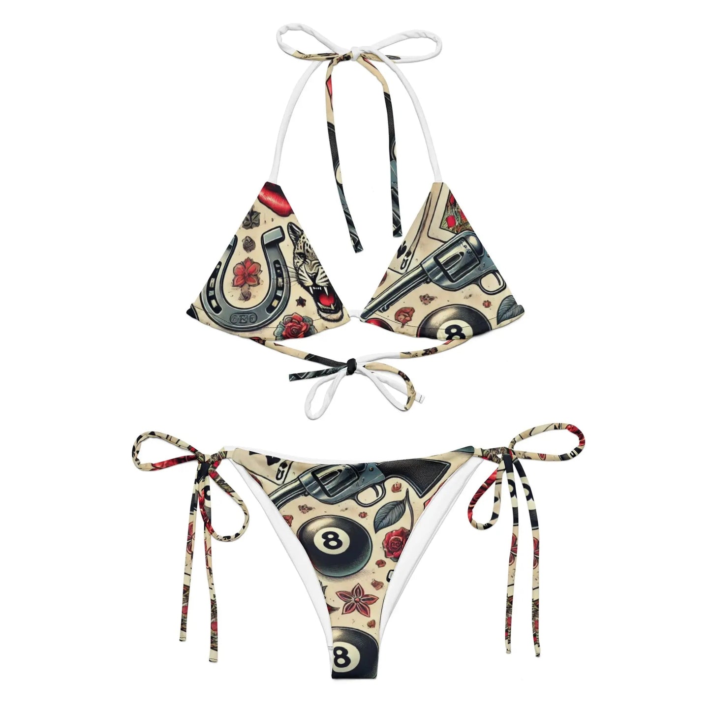 Guns Up String Bikini