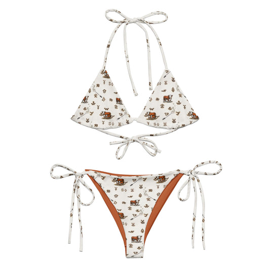 Baha Ranch Yeehaw Hereford Brands String Bikini
