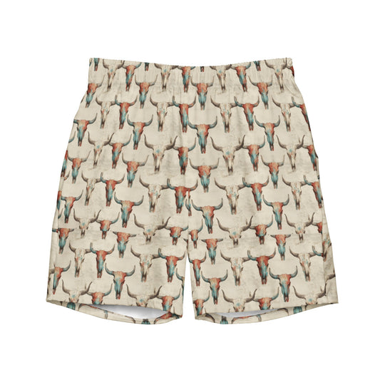 Baha Ranch Bullhead Skull Swim Trunks