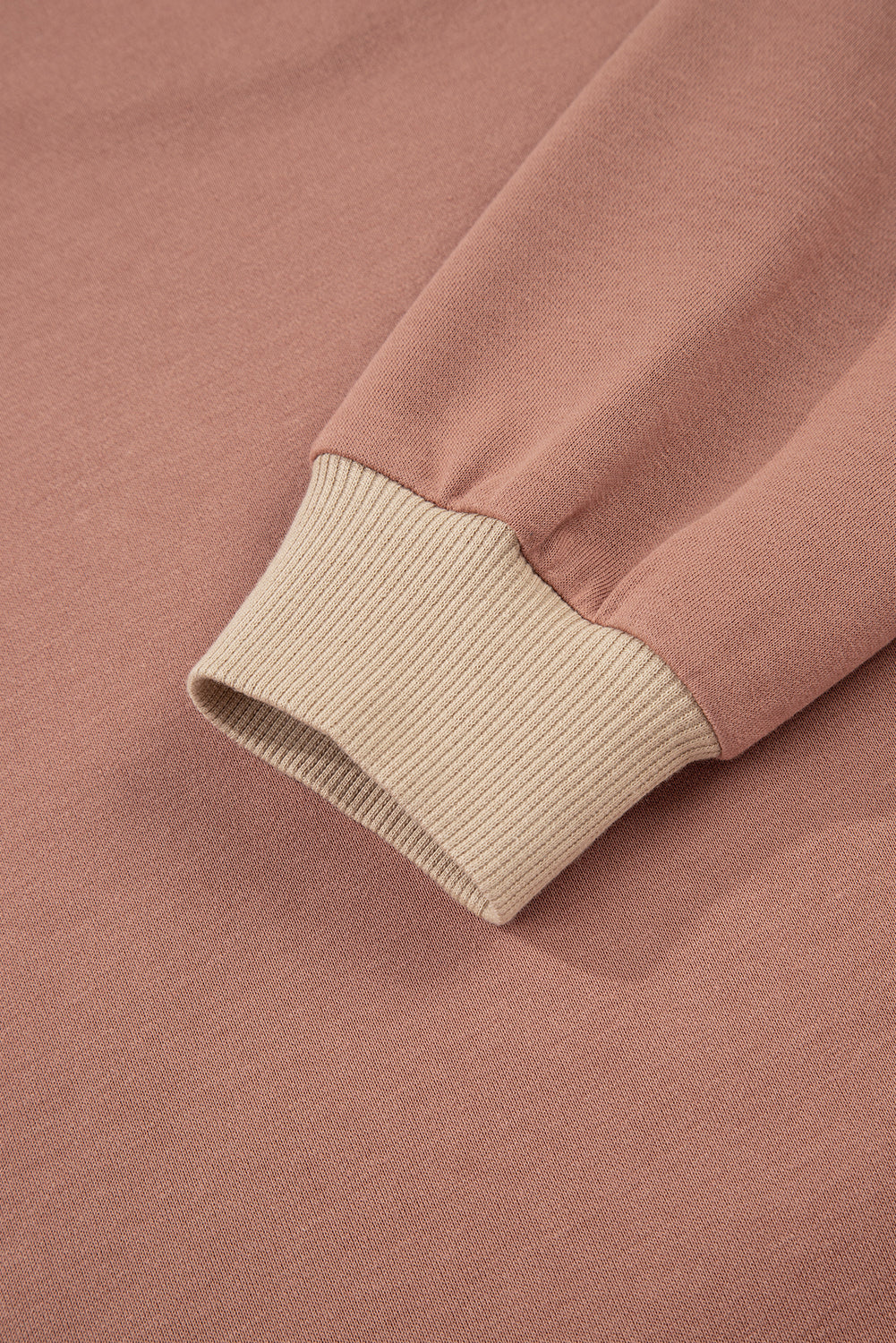 Colorblock Long Sleeve Top and  Drawstring Pant Set