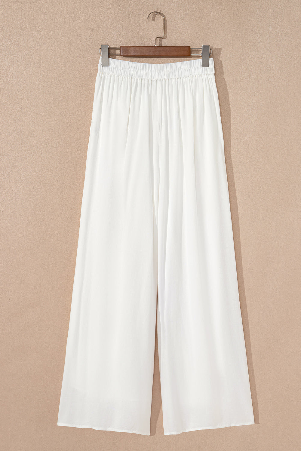 Drop Waist Pleated Wide Leg Casual Pants