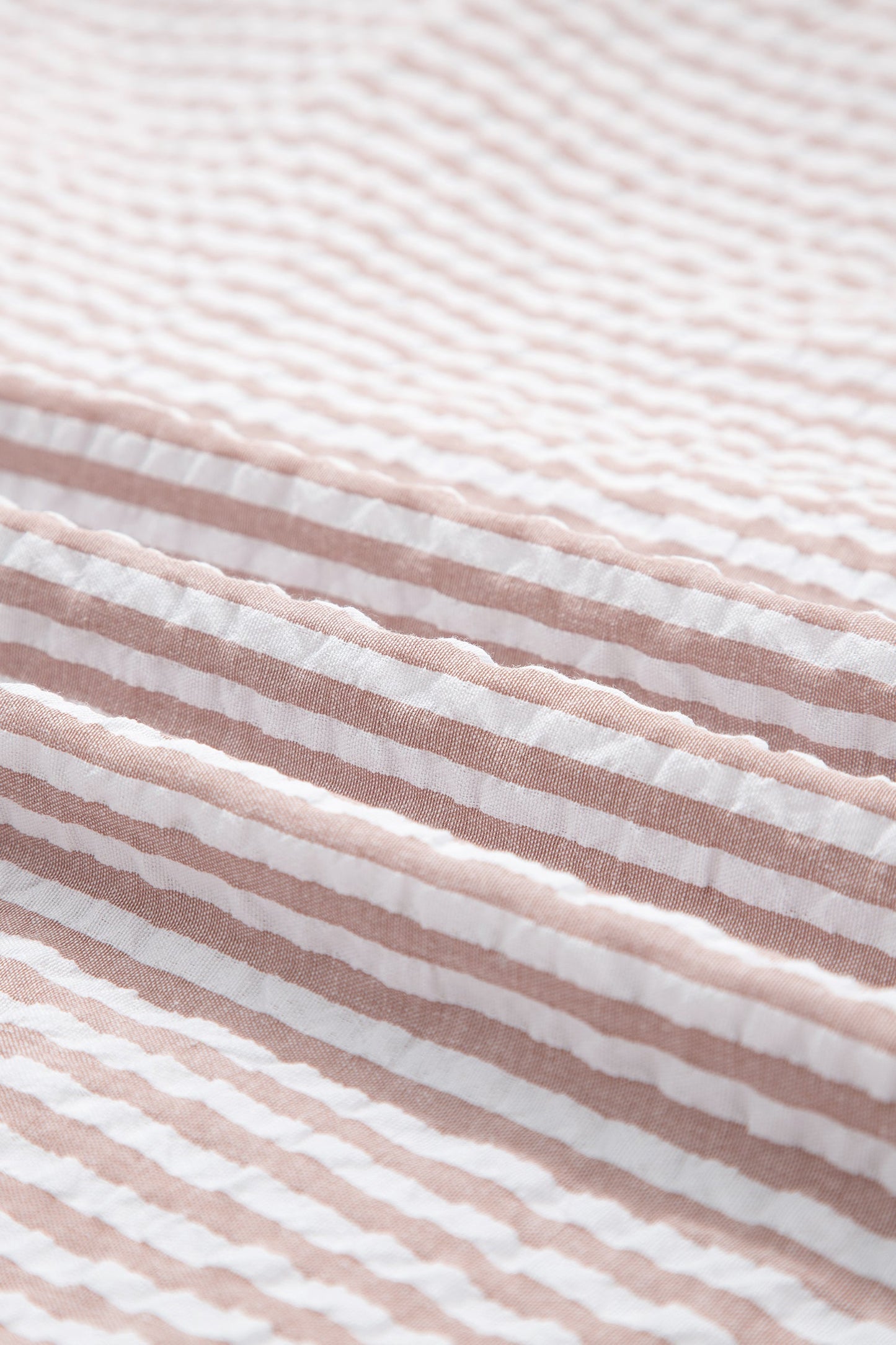 Stripe Frilled Collar 3/4 Sleeve Maxi Dress