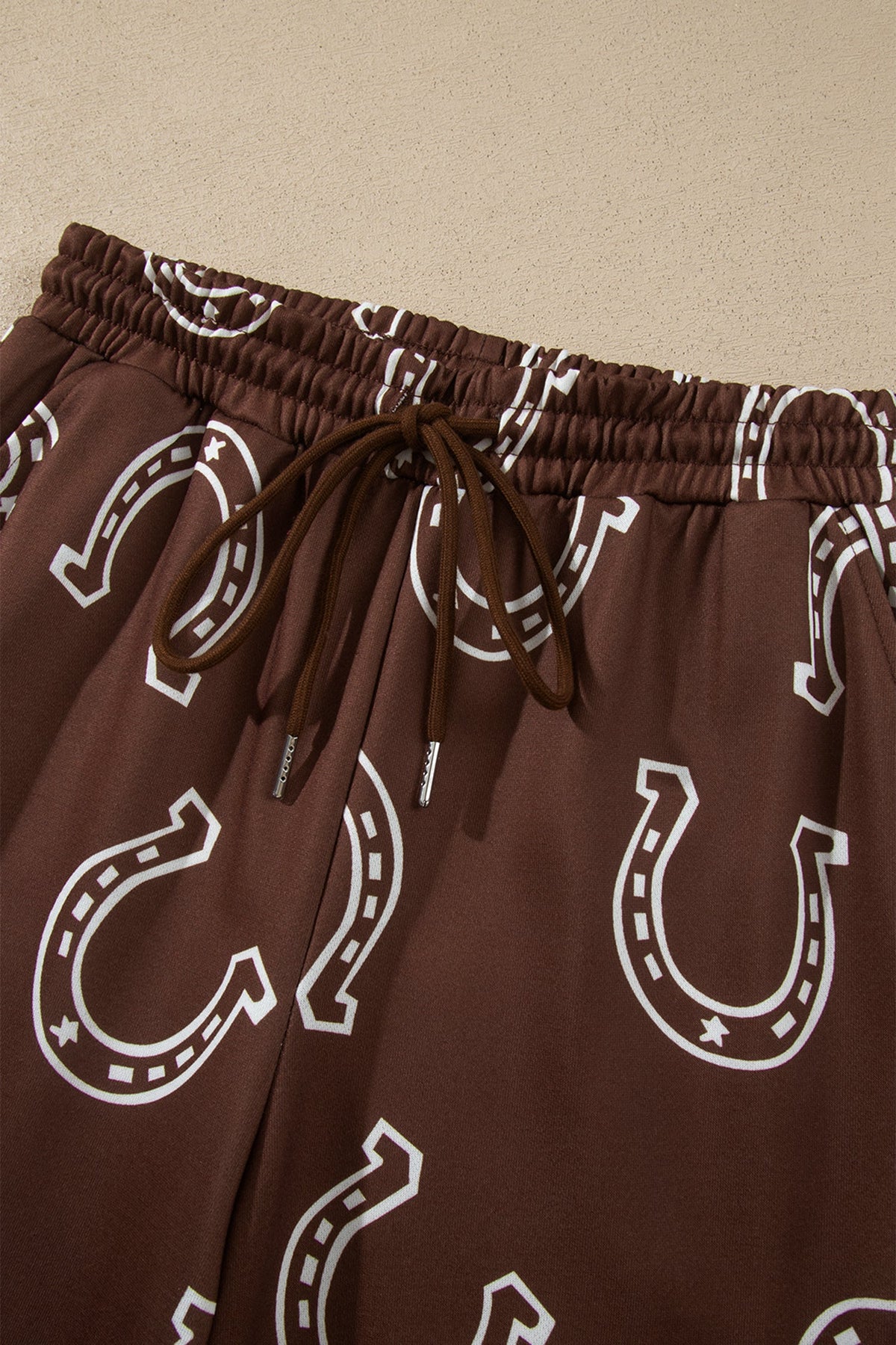 Western Horseshoe Sweatshirt & Drawstring Pant Set