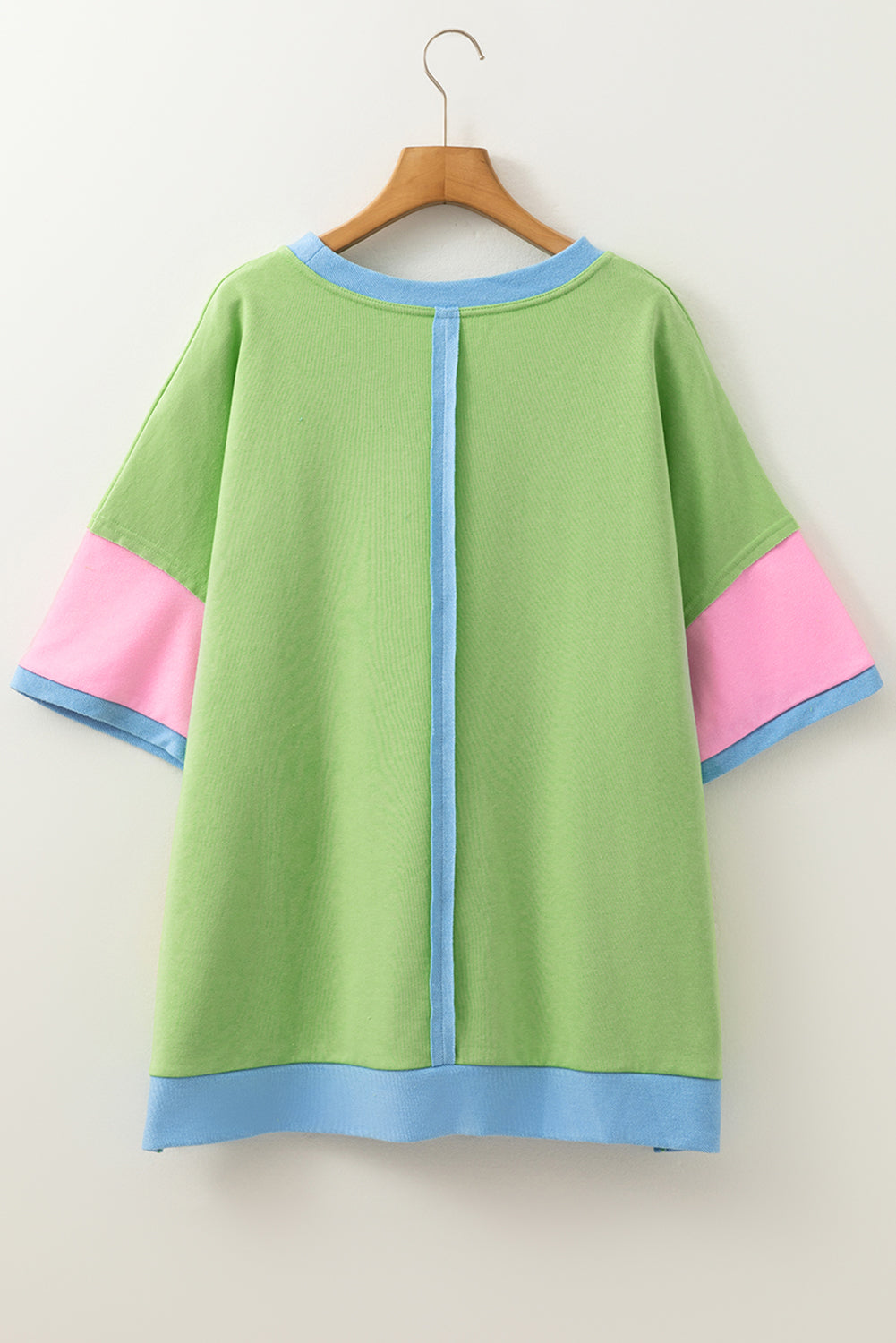 Plus Size Colorblock Patchwork T-Shirt