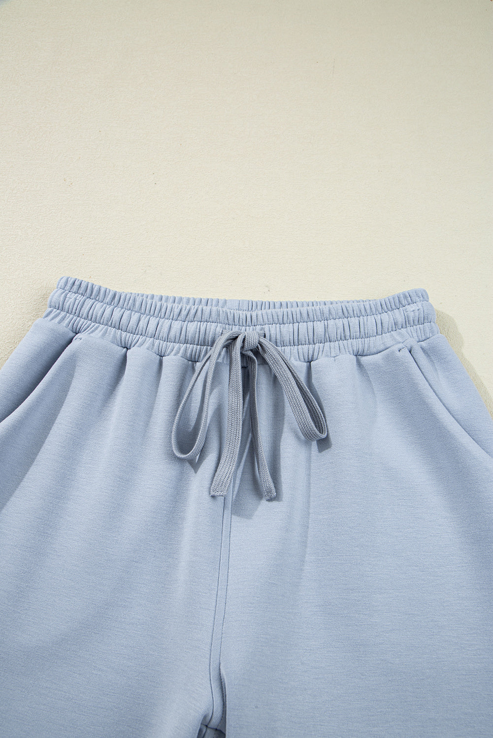 Solid Half- Zip Hoodie and Pants Set