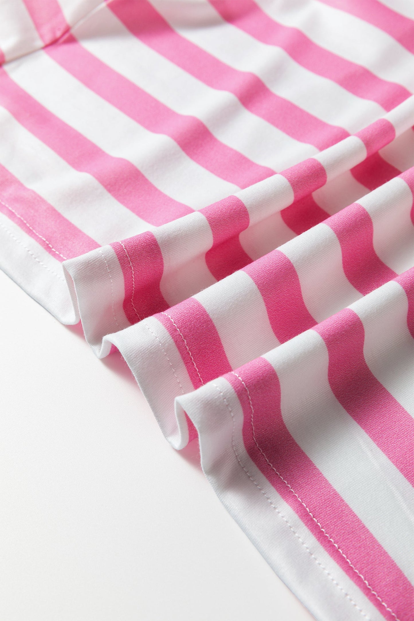 Stripe V-Neck Patch Pocket T-Shirt
