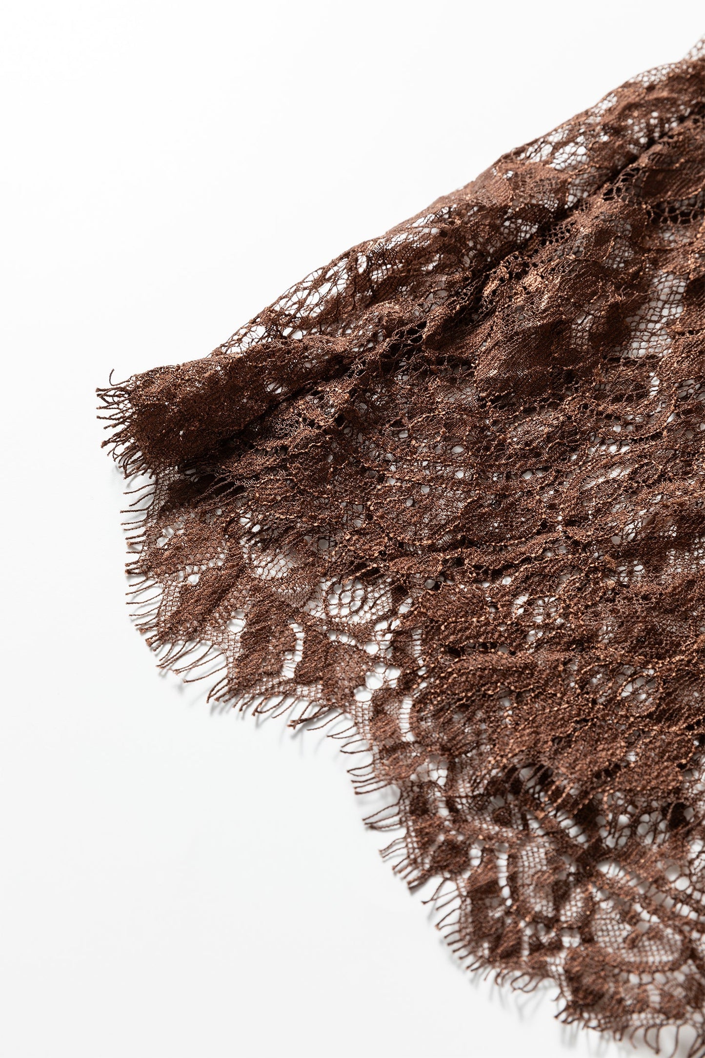 Solid Lace Patchwork Short Sleeve Maxi Dress