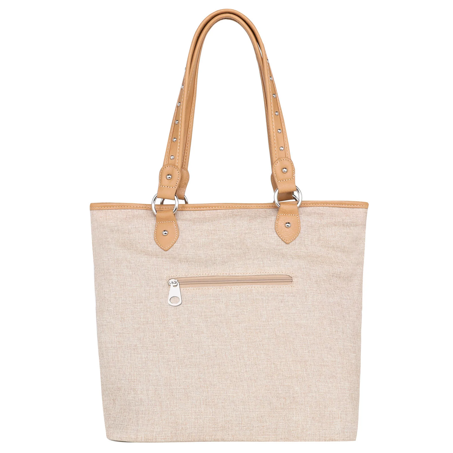 Western Themed Two Pocket Canvas Market/Tote Bags - Multi Colors