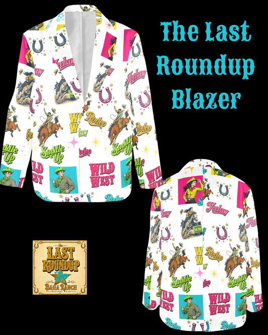 Baha Ranch The Last Roundup Western Rodeo Blazer in White