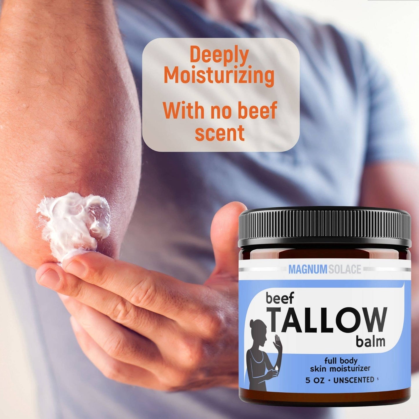 Beef Tallow Balm- Deep Moisture, All Natural Vanilla Bean and Unscented