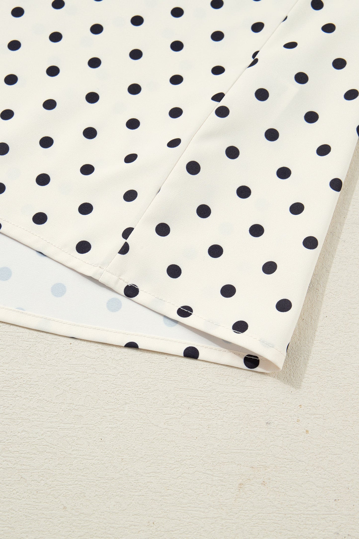 Plus Size Polka Dot Lace V-Neck Sleeveless Top