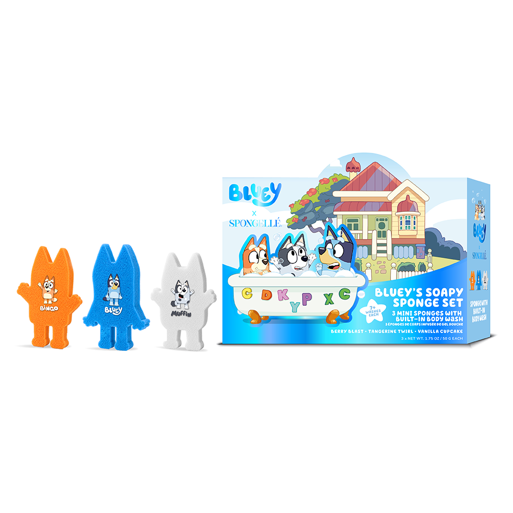 Bluey Body Wash Infused Buffer Gift Set