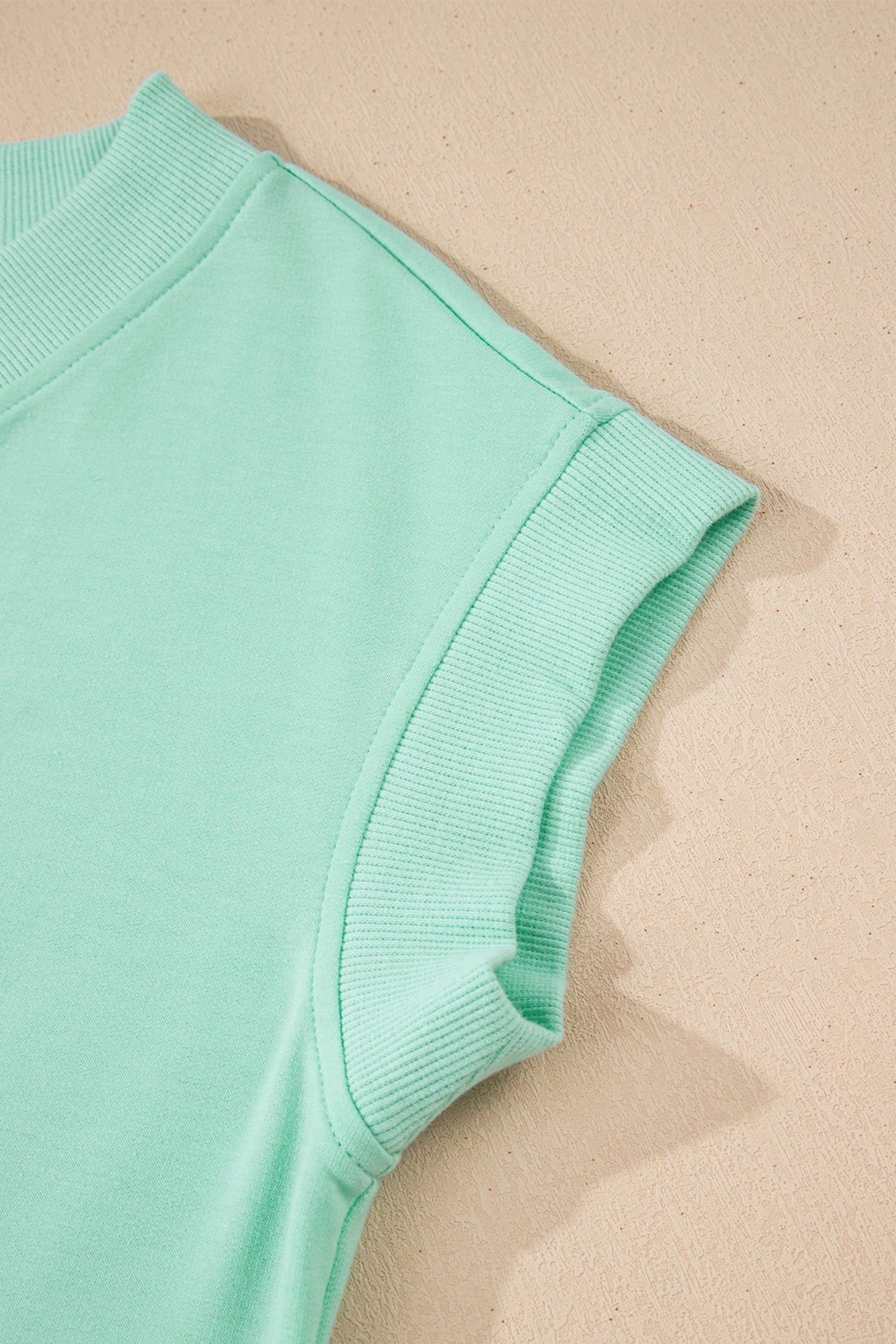Solid V-Neck Tee & Drawstring Pants Set