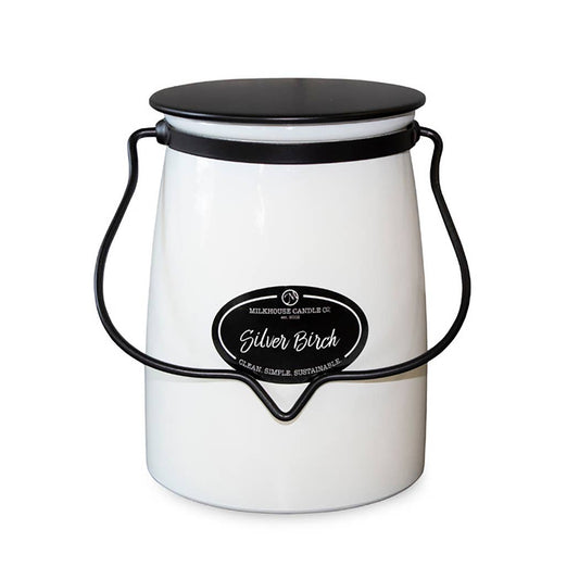 22 oz Butter Jar Candle: Silver Birch