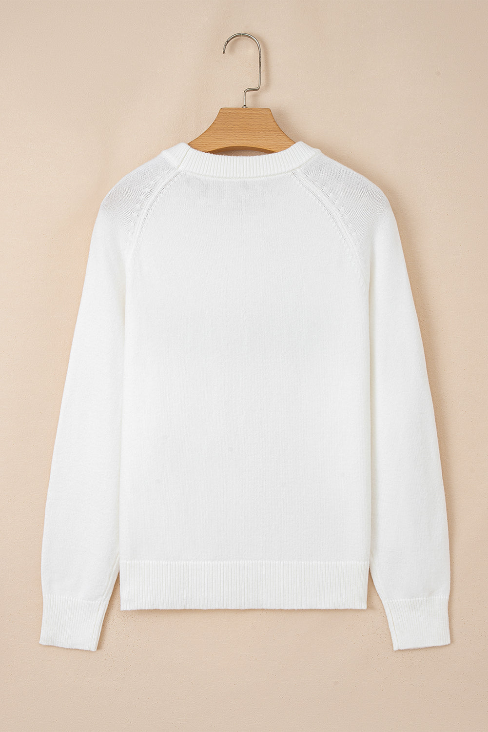 MERRY Raglan Long Sleeve Christmas Sweater