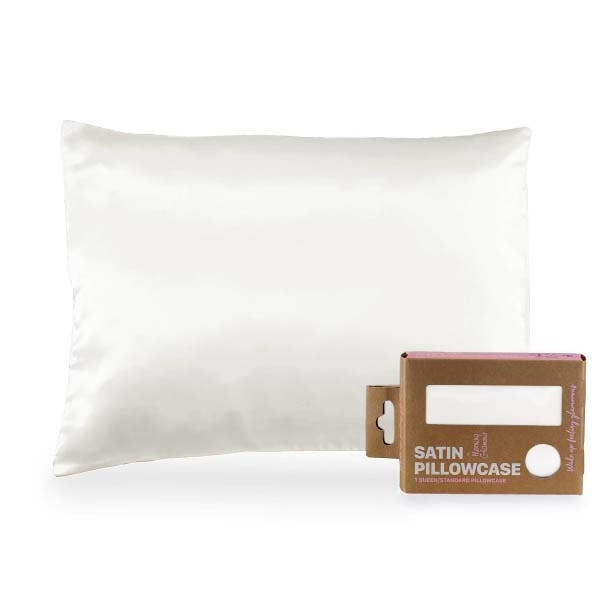 Eco Packaged Satin Pillowcase for Hair & Skin-Queen/Standard