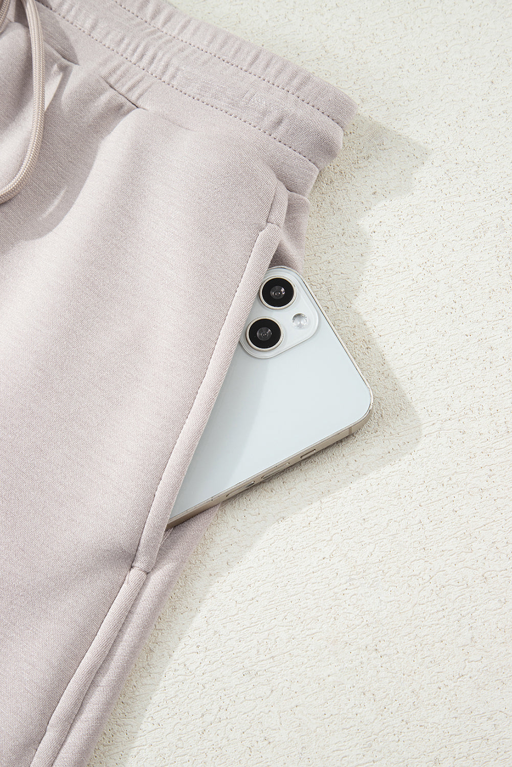 Solid Drop Shoulder Pullover and Mini Skirt Set