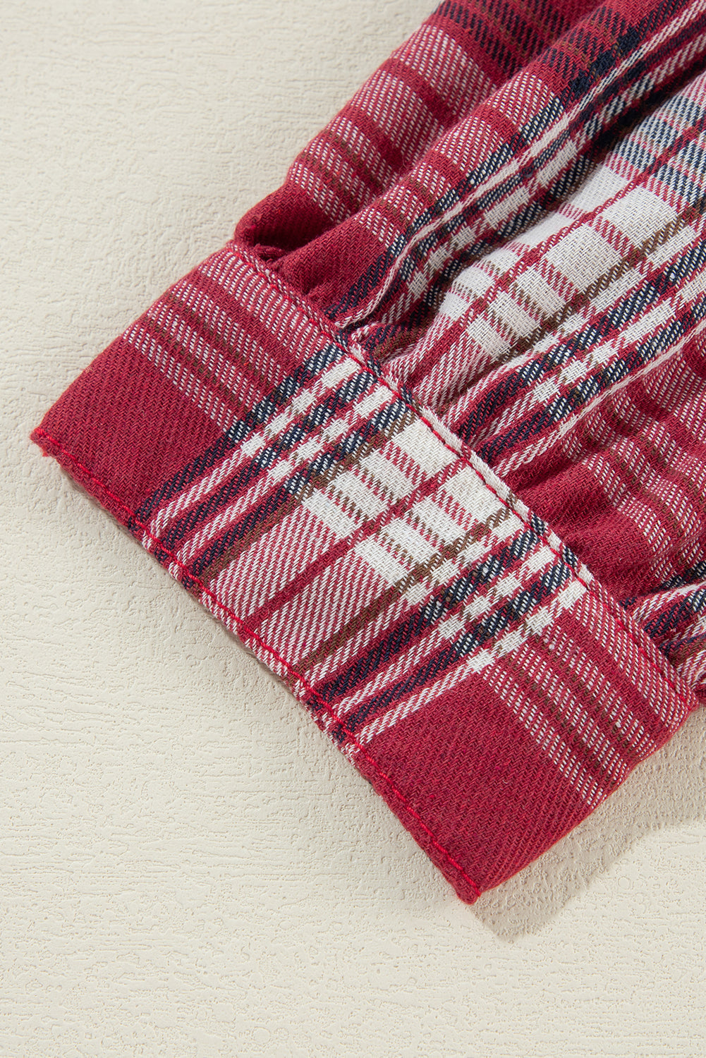 Plus Size Plaid Patchwork Hooded Denim Jacket