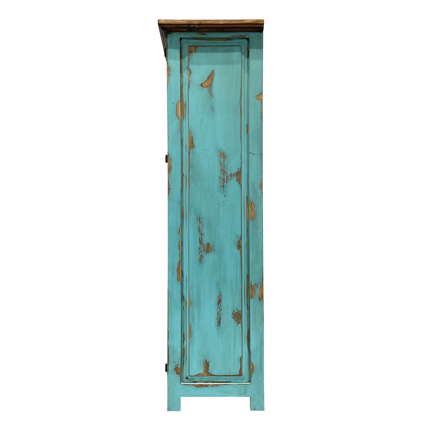 Large Rustic Cabinet for storage in Oldie Turquoise