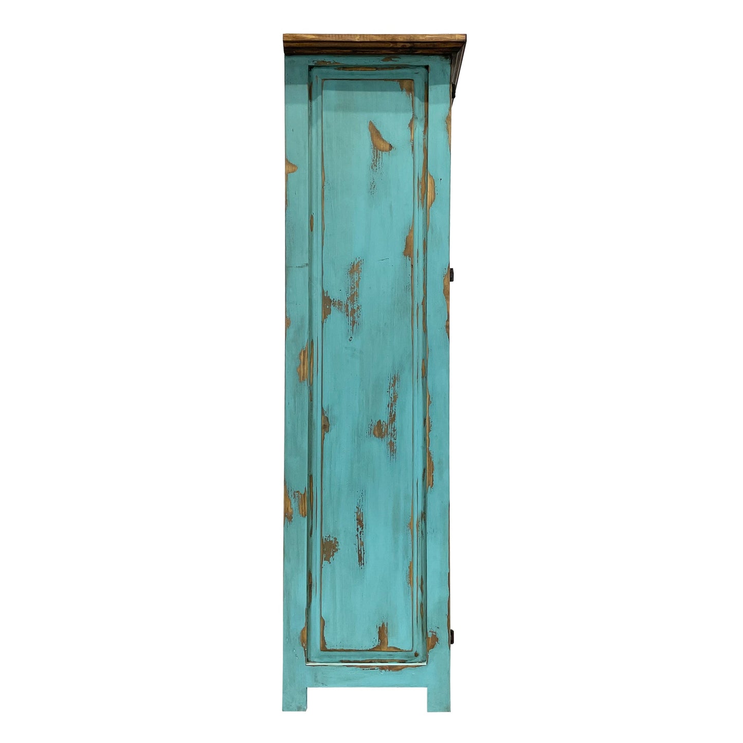 Large Rustic Cabinet for storage in Oldie Turquoise