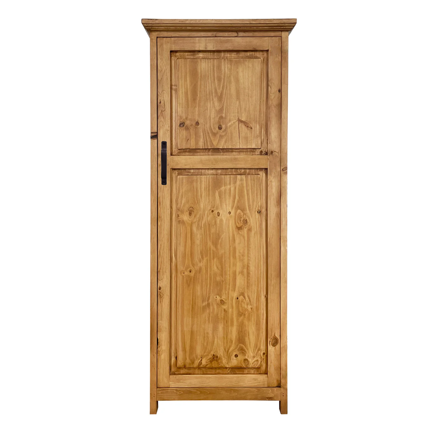 Large Rustic Cabinet for storage in Medium Wax
