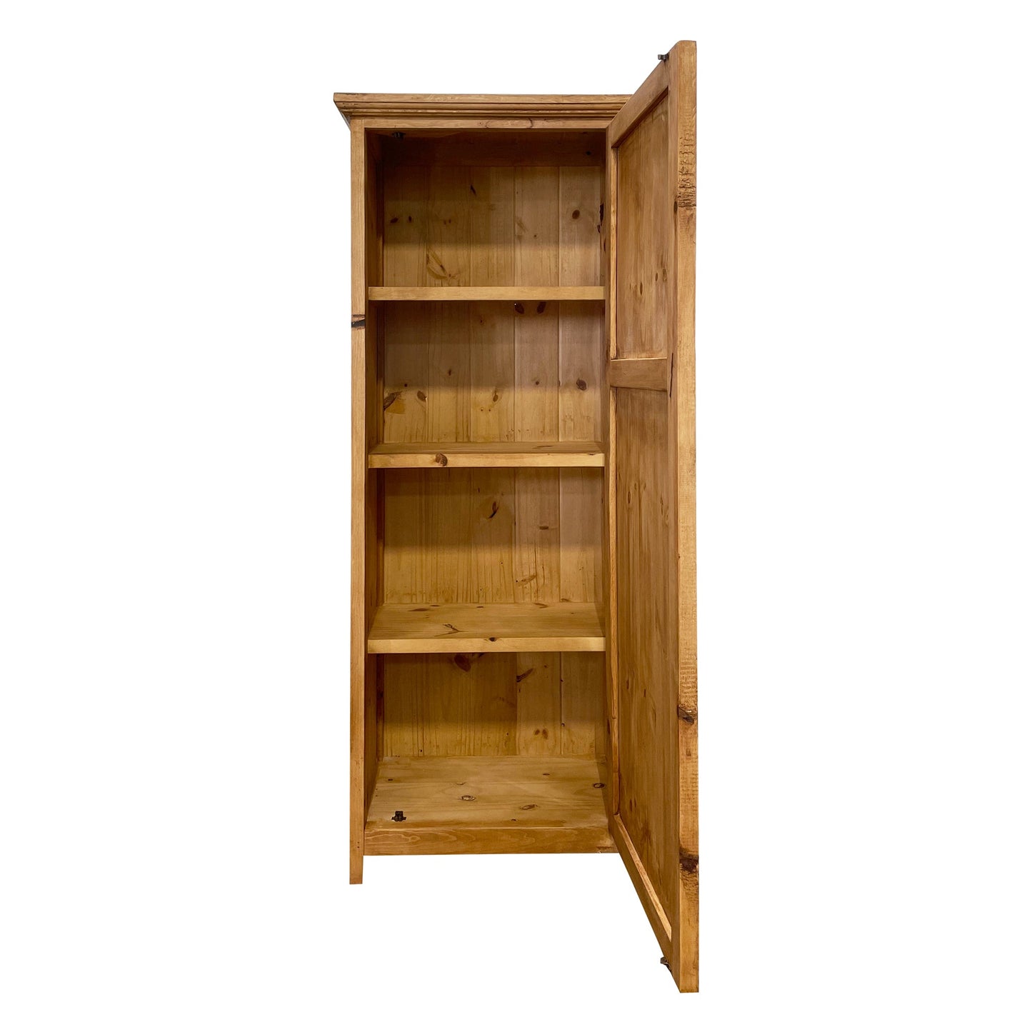 Large Rustic Cabinet for storage in Medium Wax