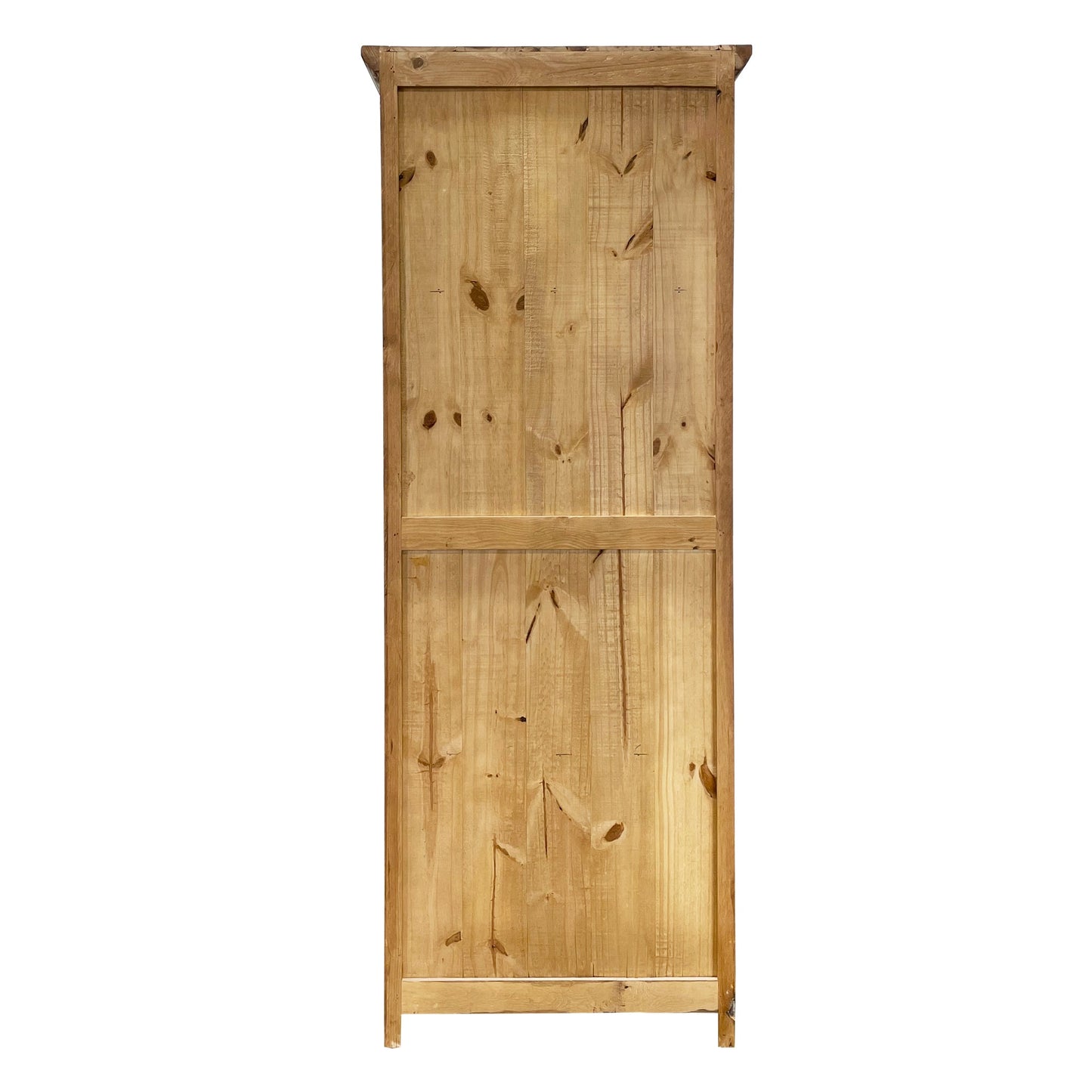 Large Rustic Cabinet for storage in Medium Wax
