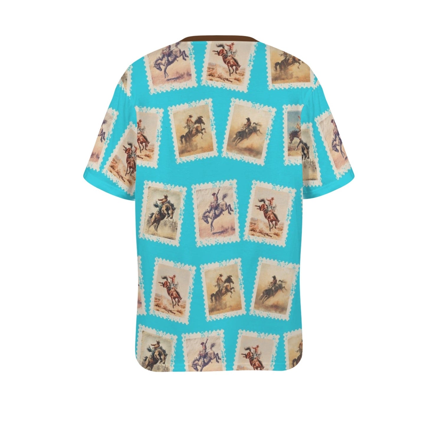 Baha Ranch Stamp Cowboy Oversized T Shirt