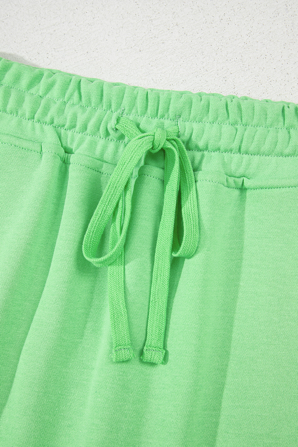 French Terry Drawstring Waistband Mini Skort