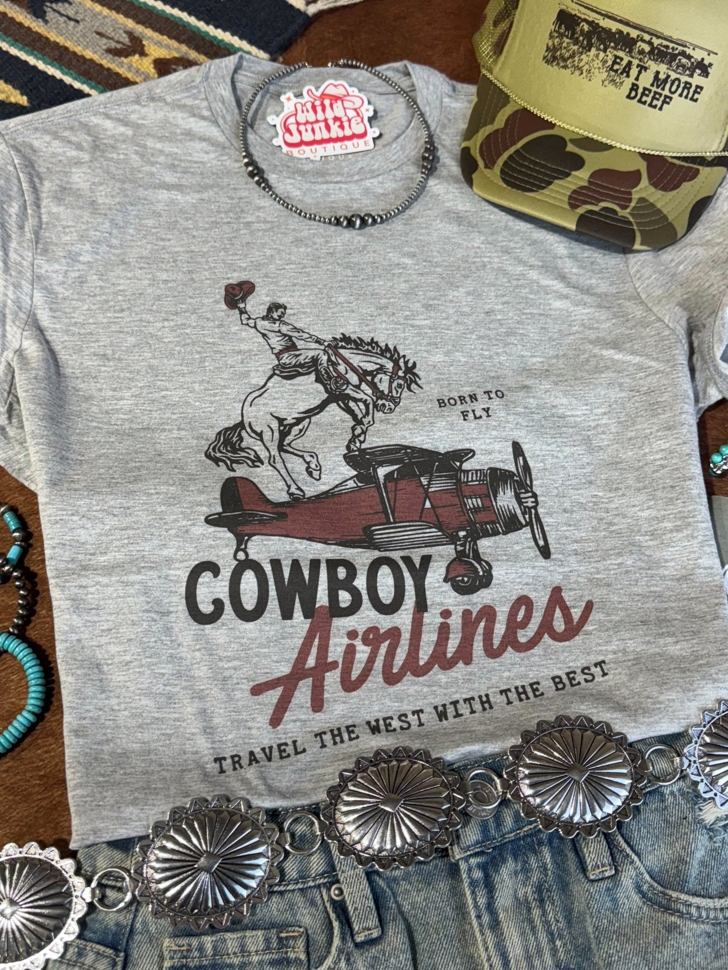 Cowboy Airlines Graphic Tee