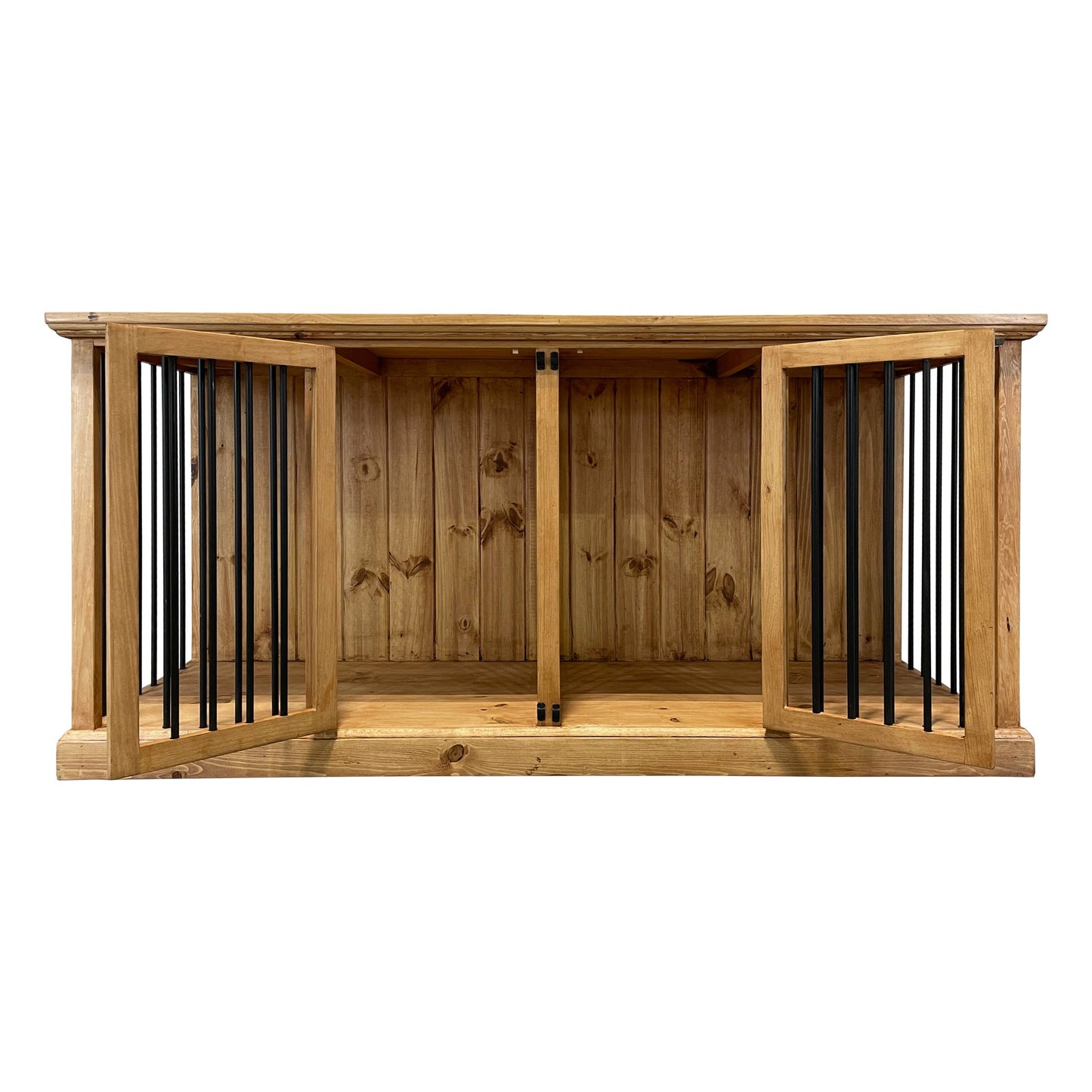 Traditional Medium Dog Rustic Wood Kennel