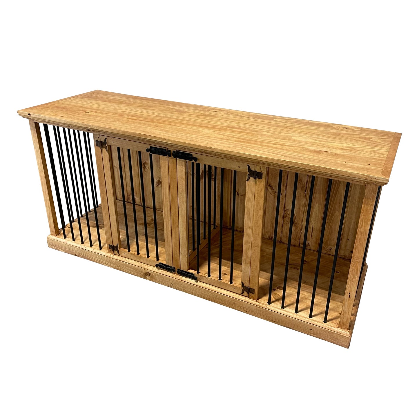 Traditional Medium Dog Rustic Wood Kennel