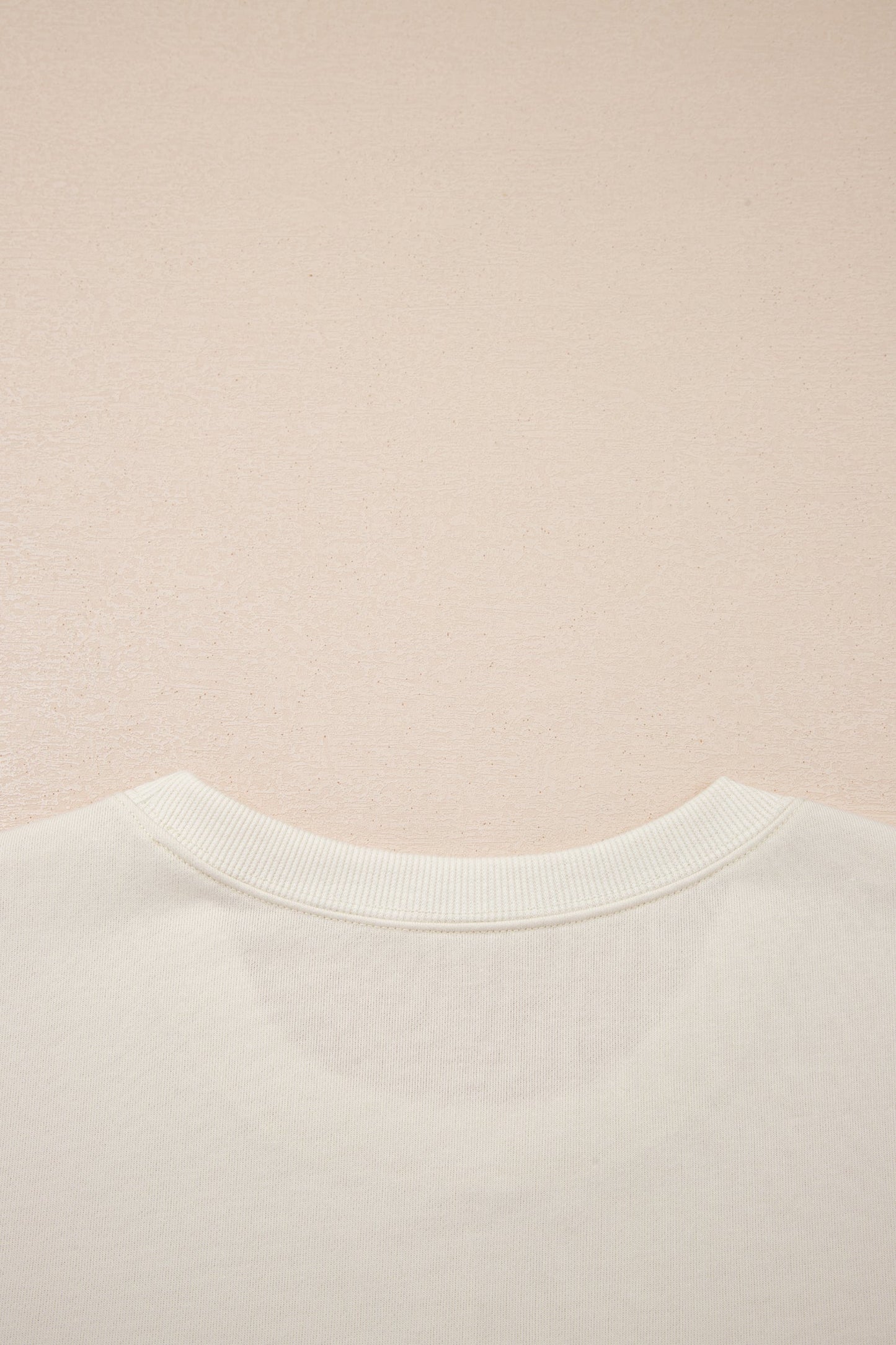 Solid Textured Raw Edge Top and Short Set