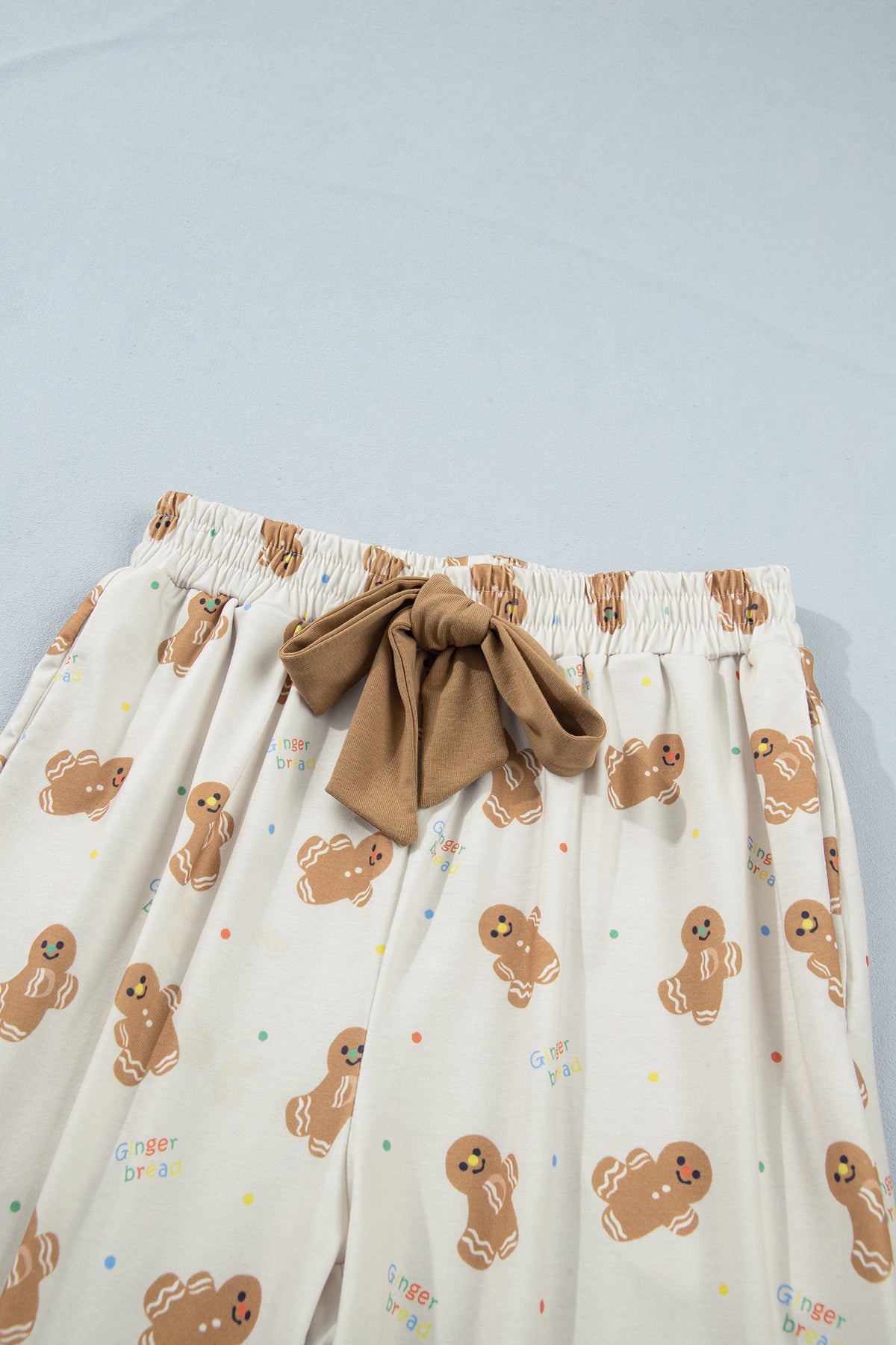 Christmas Gingerbread Top & Pants Pajama Set