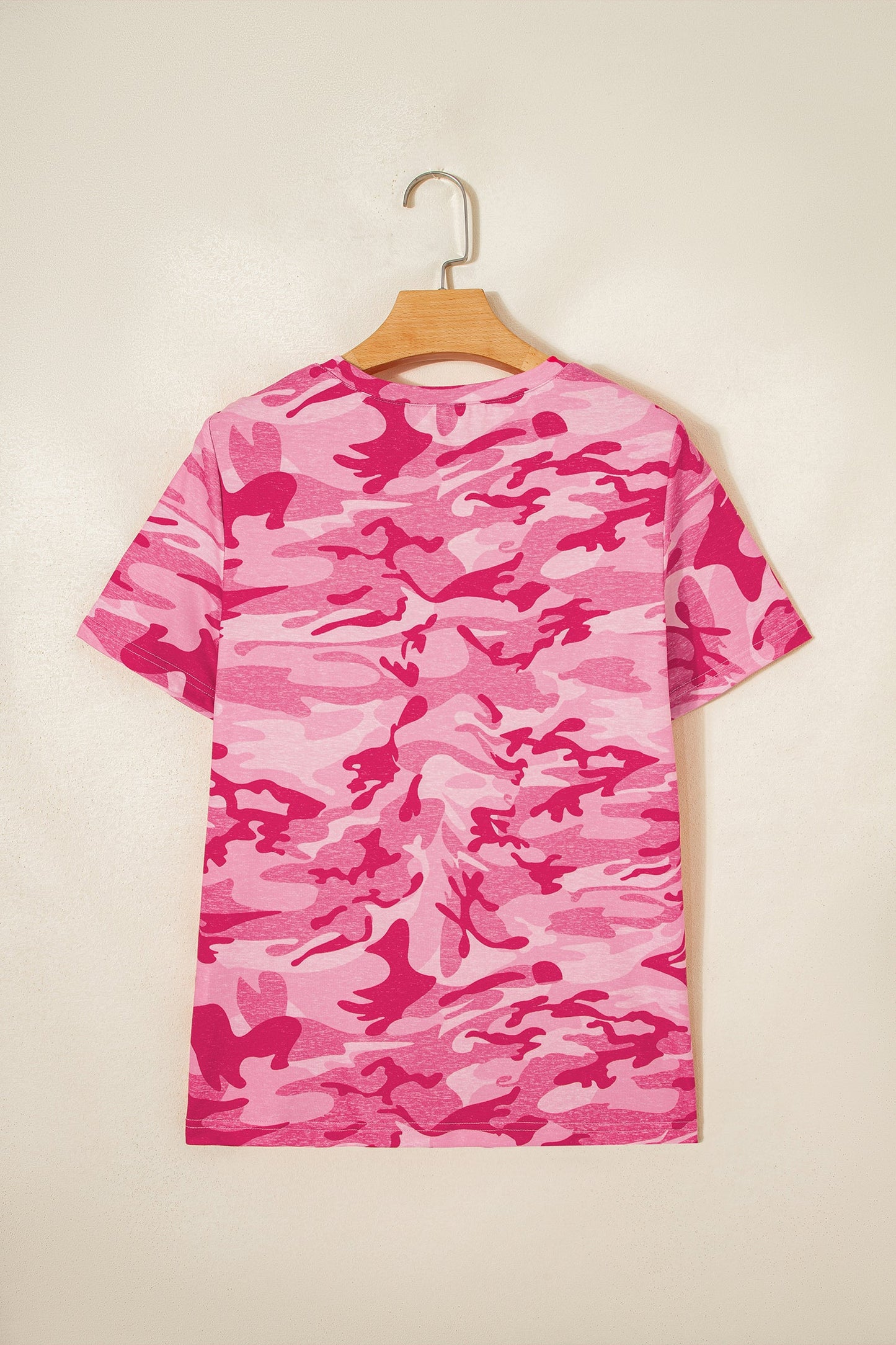 Camo Short Sleeve Crew Neck T-Shirt