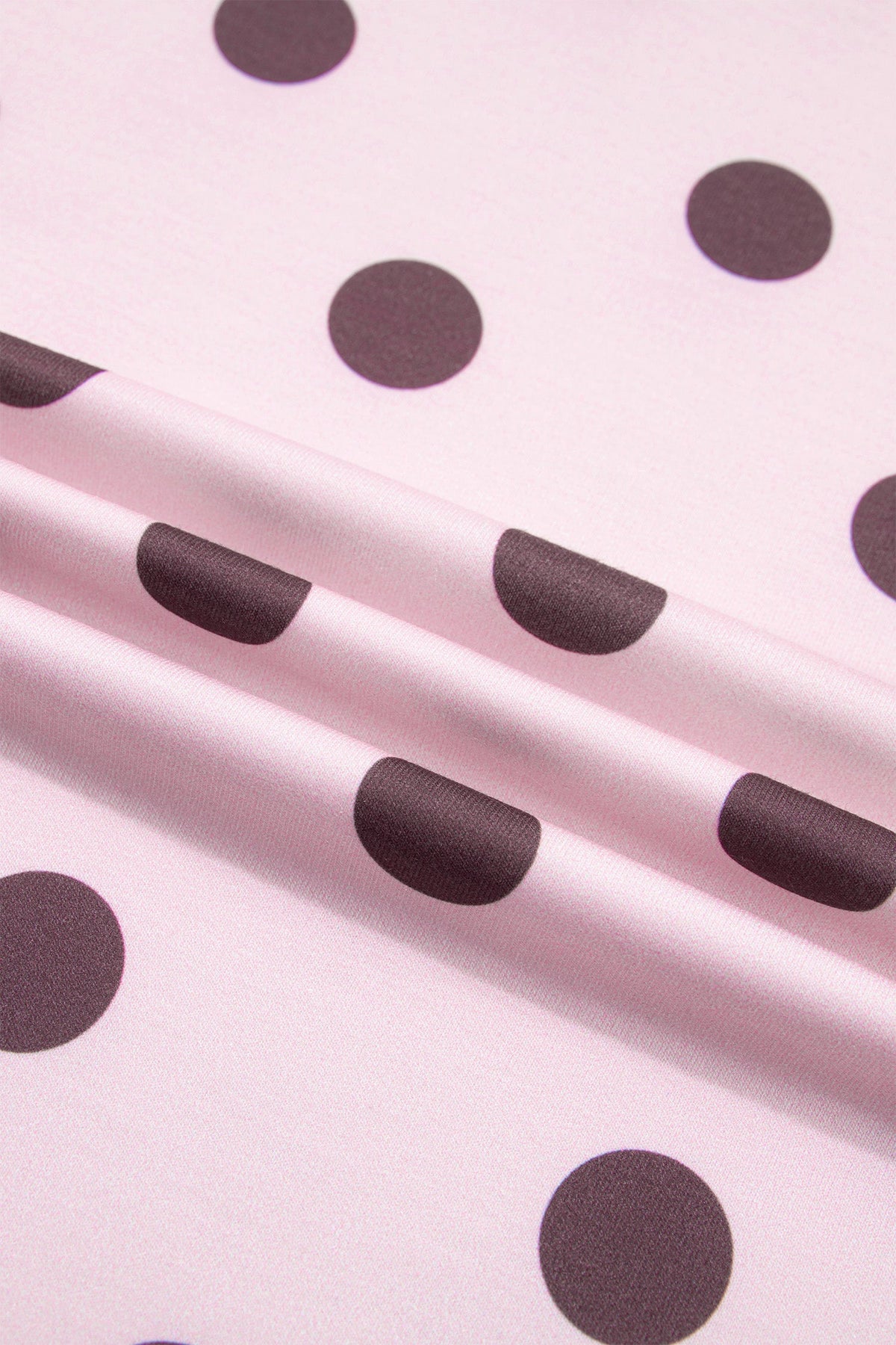 Polka Dot Side Stripe Long Sleeve Top & Pant Set