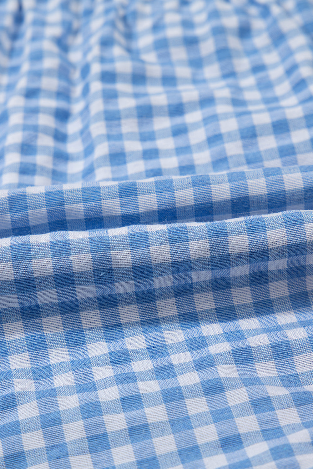 Gingham High Waist Casual Shorts