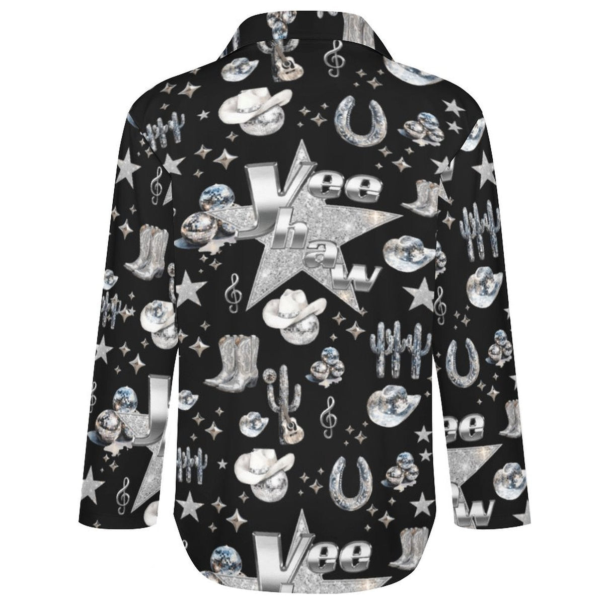 Baha Ranch Rhinestone Cowgirl Long Sleeve Blouse