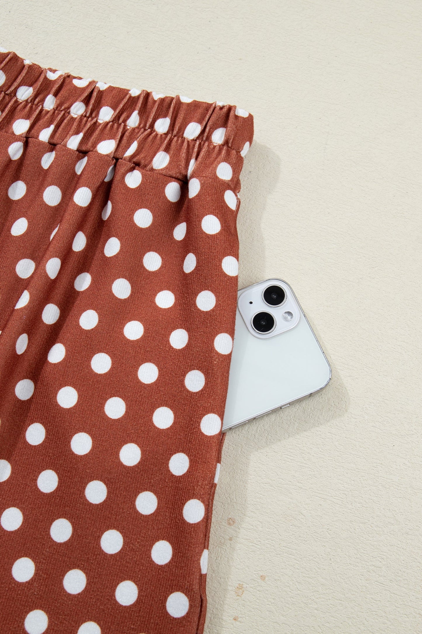 Polka Dot Short Sleeve Top & Shorts Set