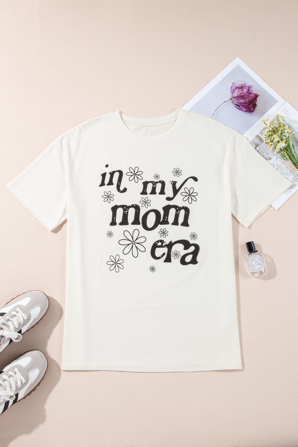 Graphic In My Mom Era Loose Casual Tee