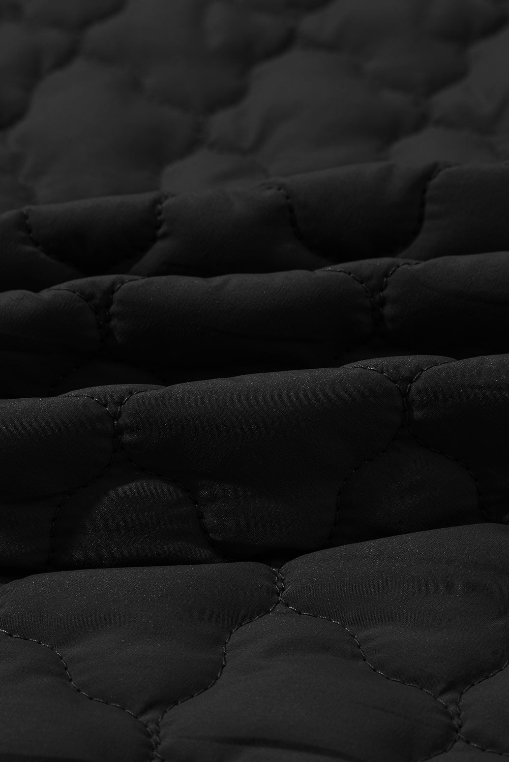 Floral Quilted Zip-Up Snap Button Vest