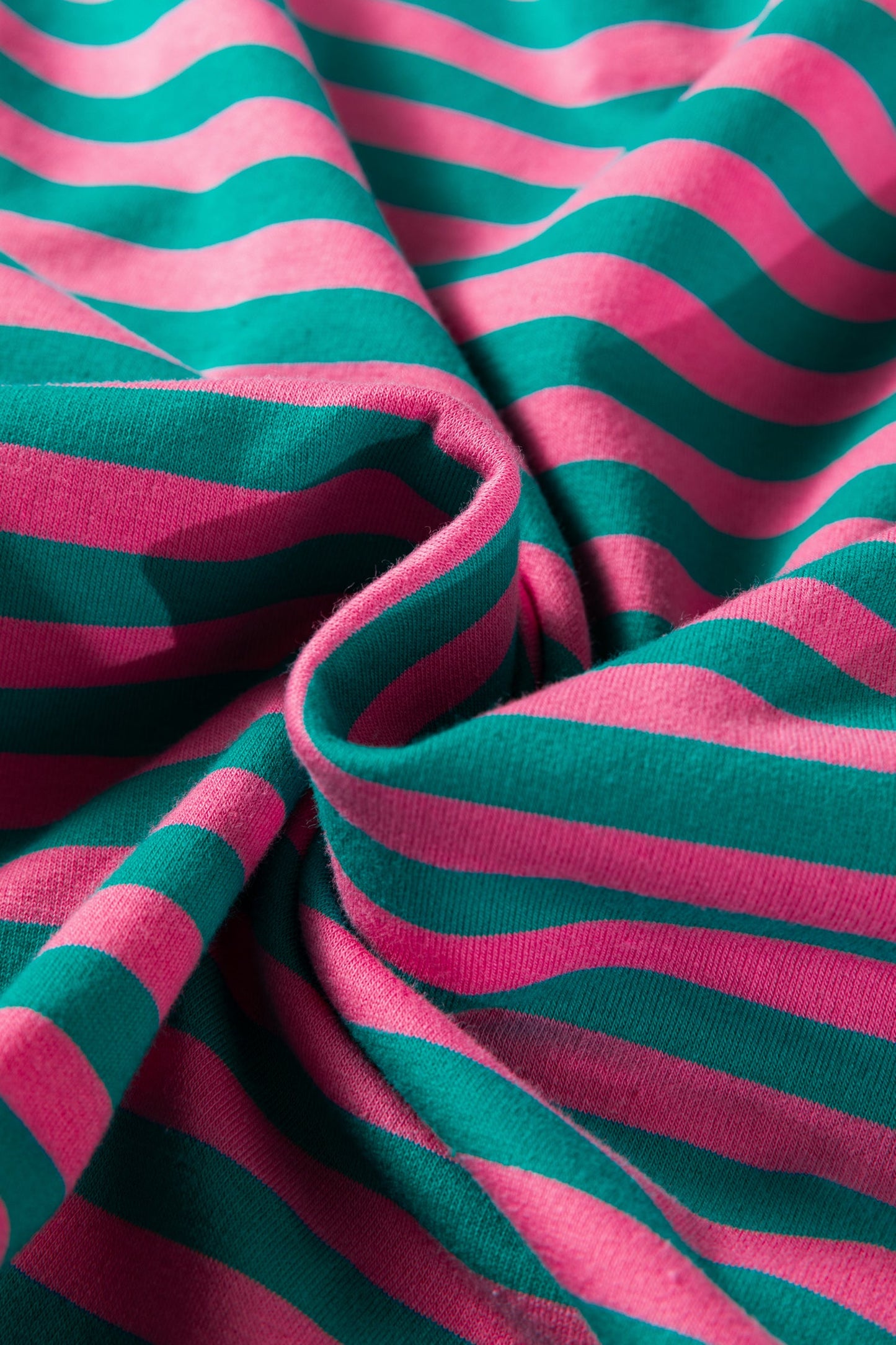 Stripe Lace Trim 3/4 Sleeve Top