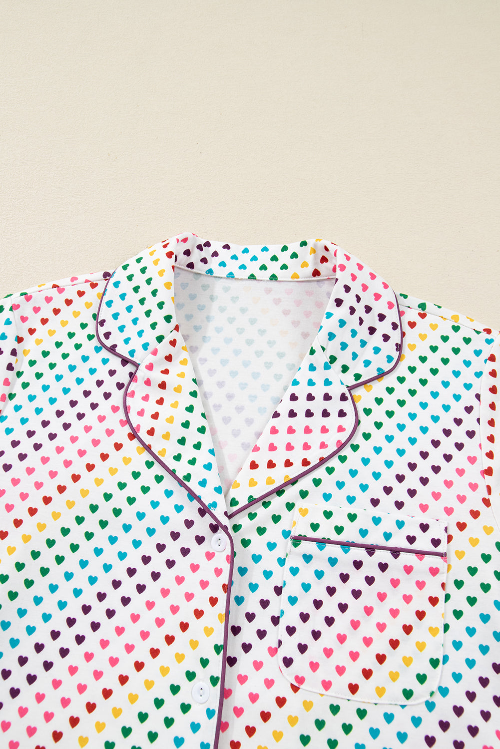 Valentines Heart Top and Pants Pajama Set