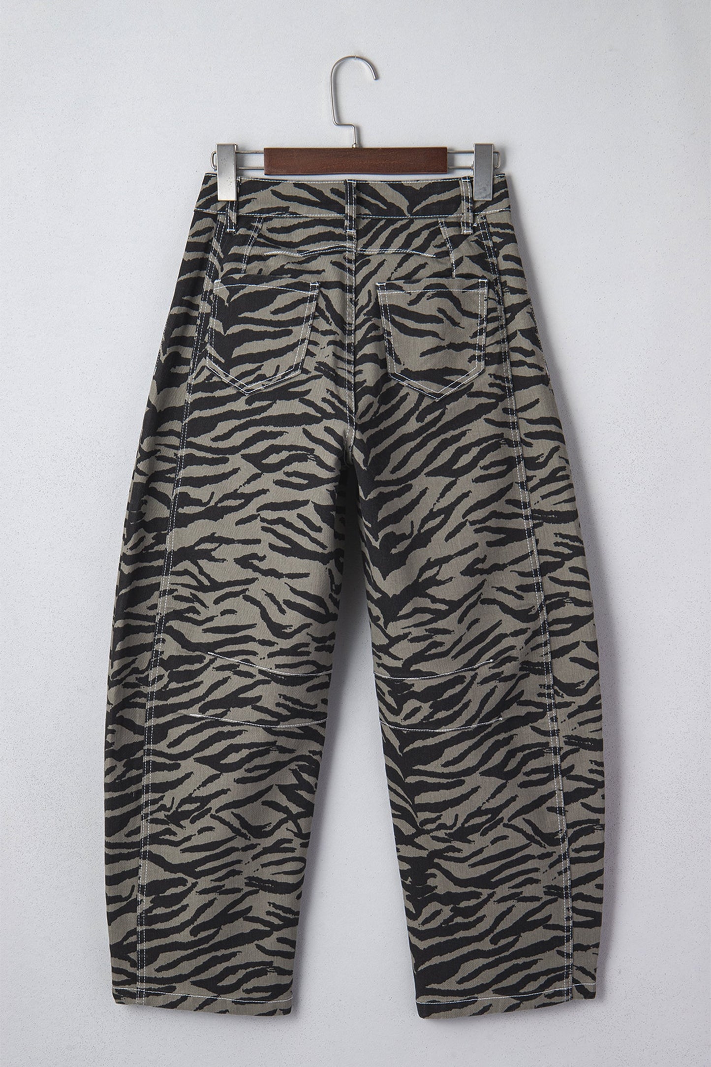 Zebra Stripe Wide Leg Jeans