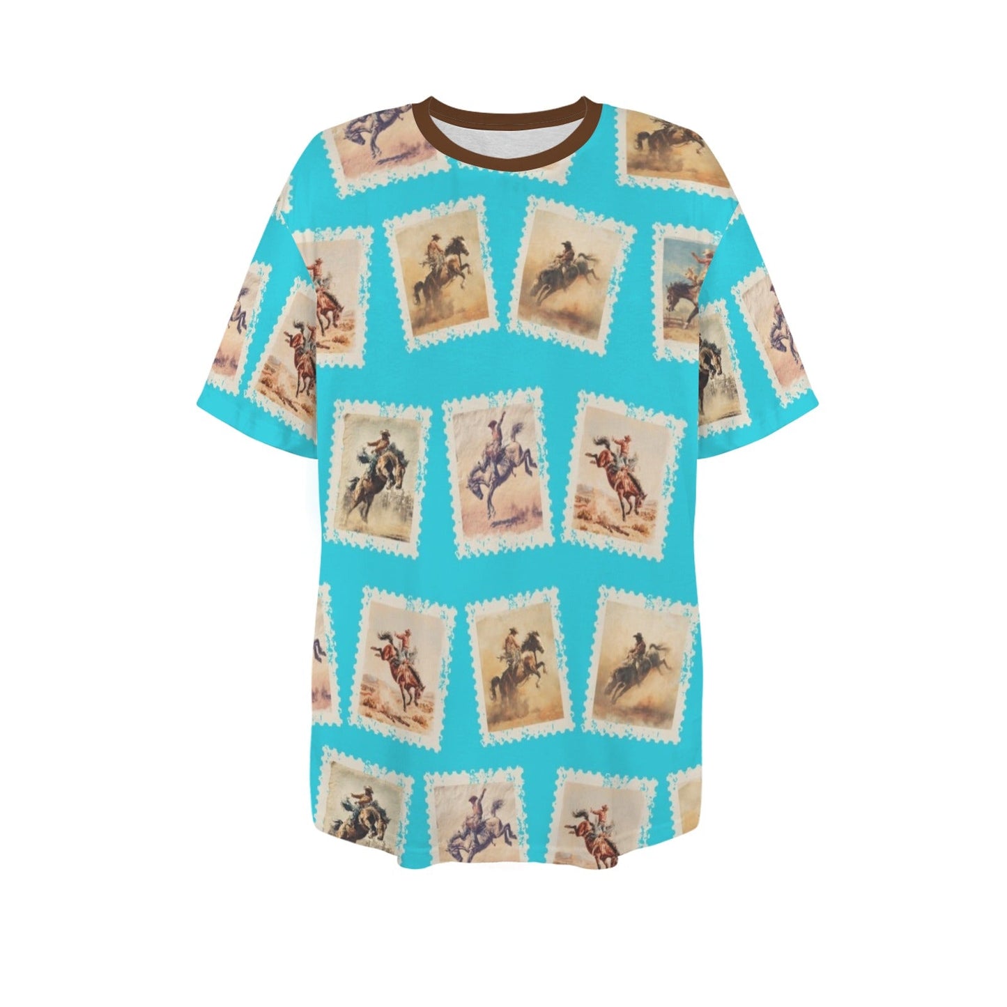 Baha Ranch Stamp Cowboy Oversized T Shirt