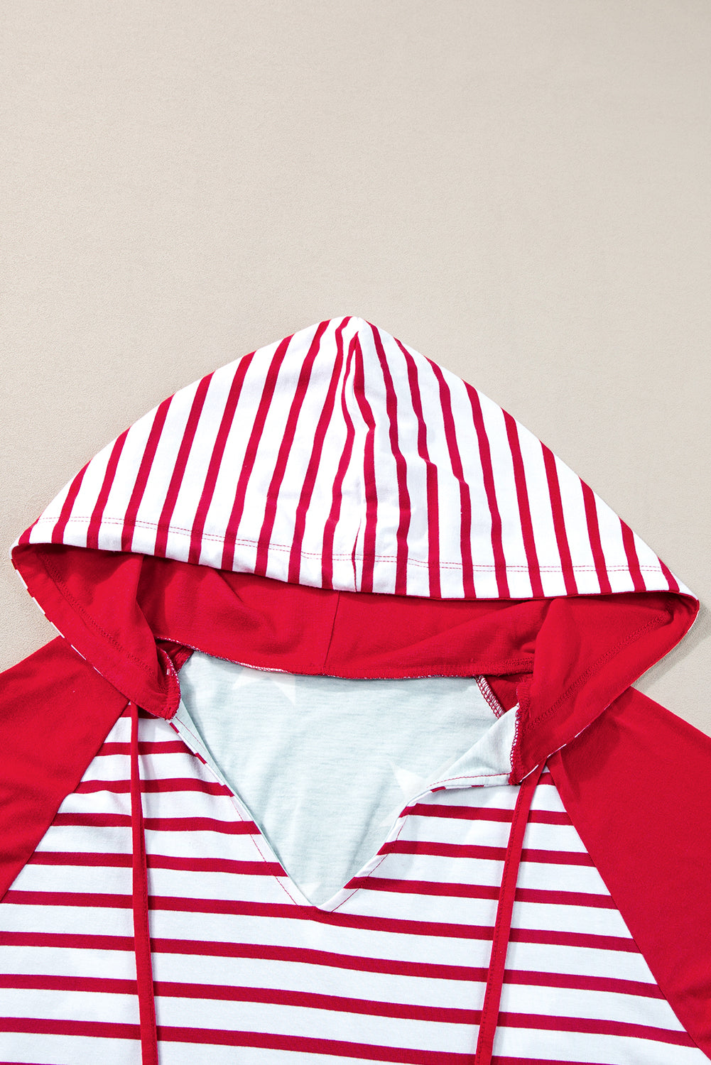Stars and Stripes Drawstring Hooded T-Shirt